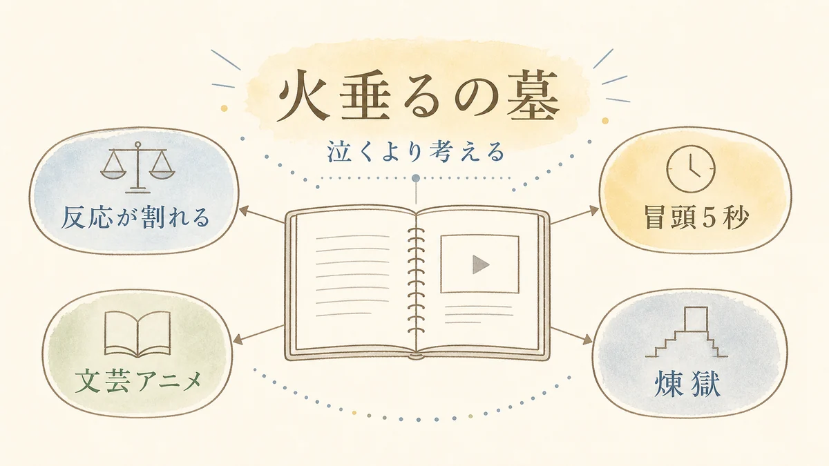 『火垂るの墓』を泣くより考える映画として読む固定プリセット図解アイキャッチ