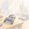 強い刺激を減らして運動と自然光へ戻す生活環境を表した落ち着いたアニメ風画像