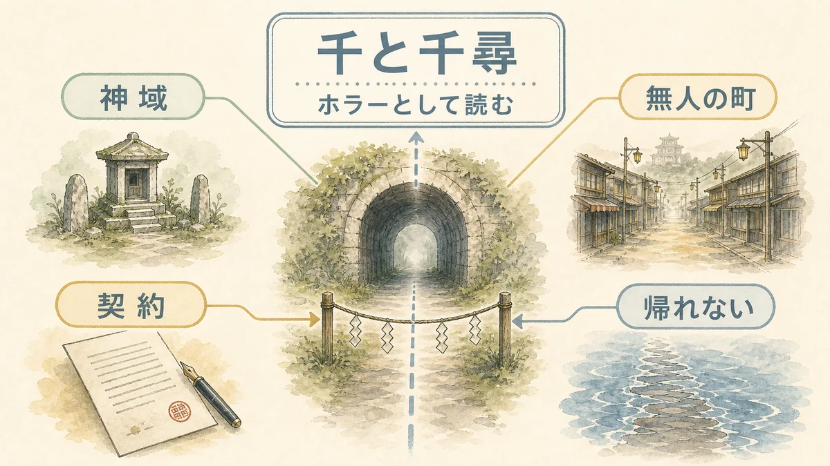 千と千尋を神域無人の町契約帰れないで整理する固定プリセット図解アイキャッチ
